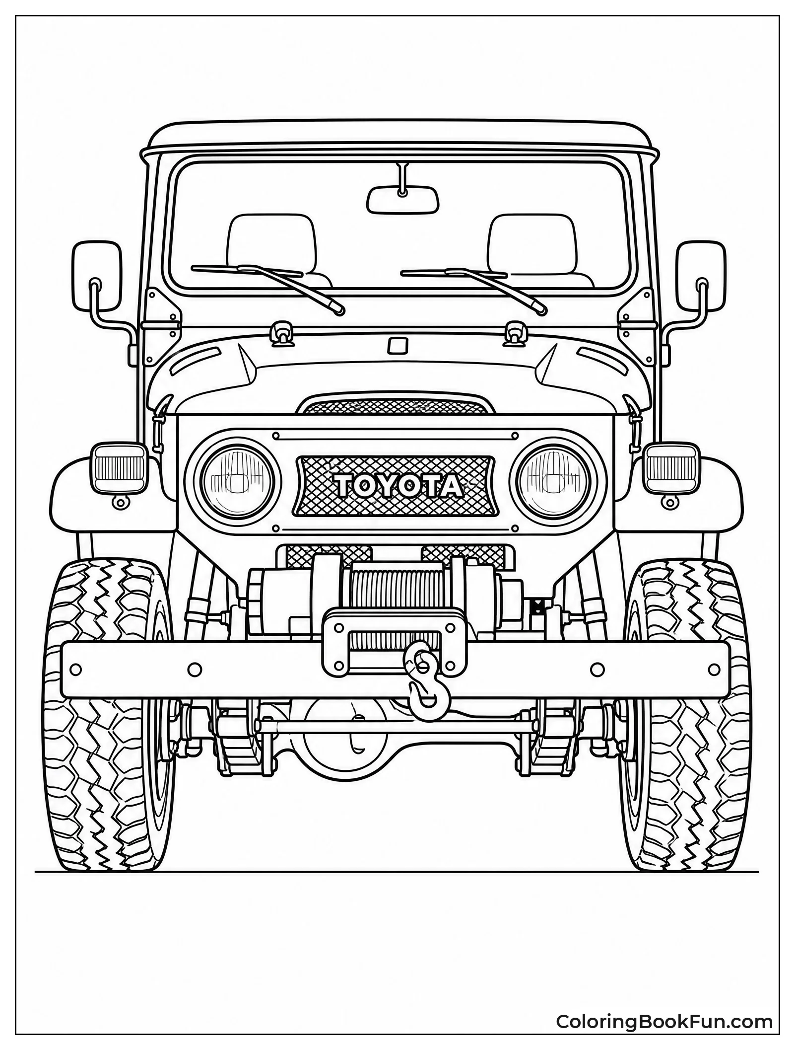 Old FJ40 Front View