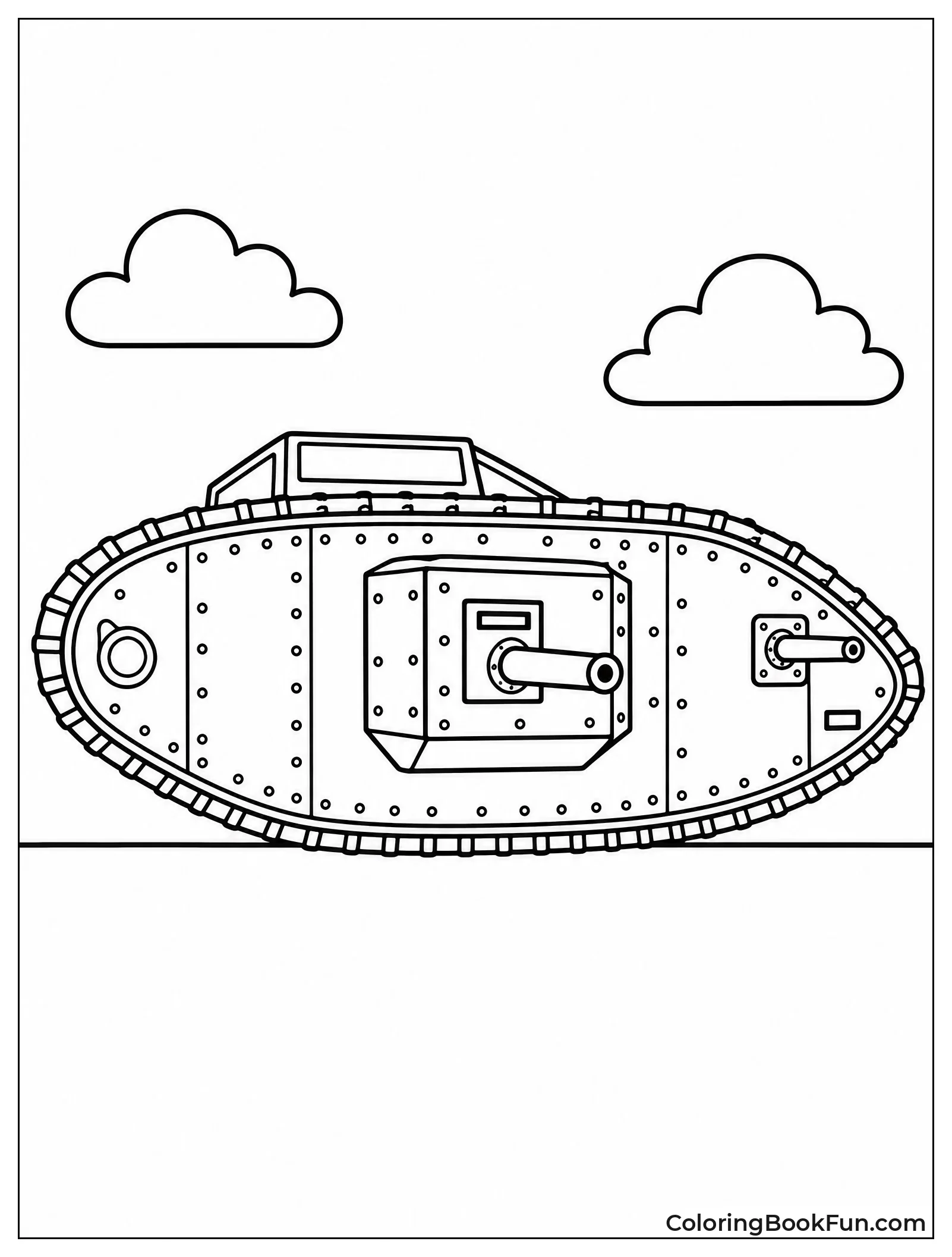 Classic WWI Rhomboid Tank