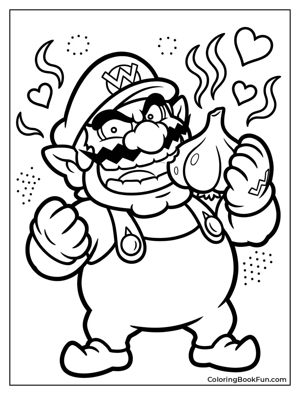 Wario Eats a Big Garlic