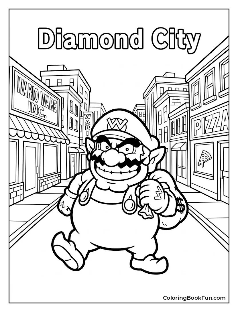 Wario Walks Through Diamond City