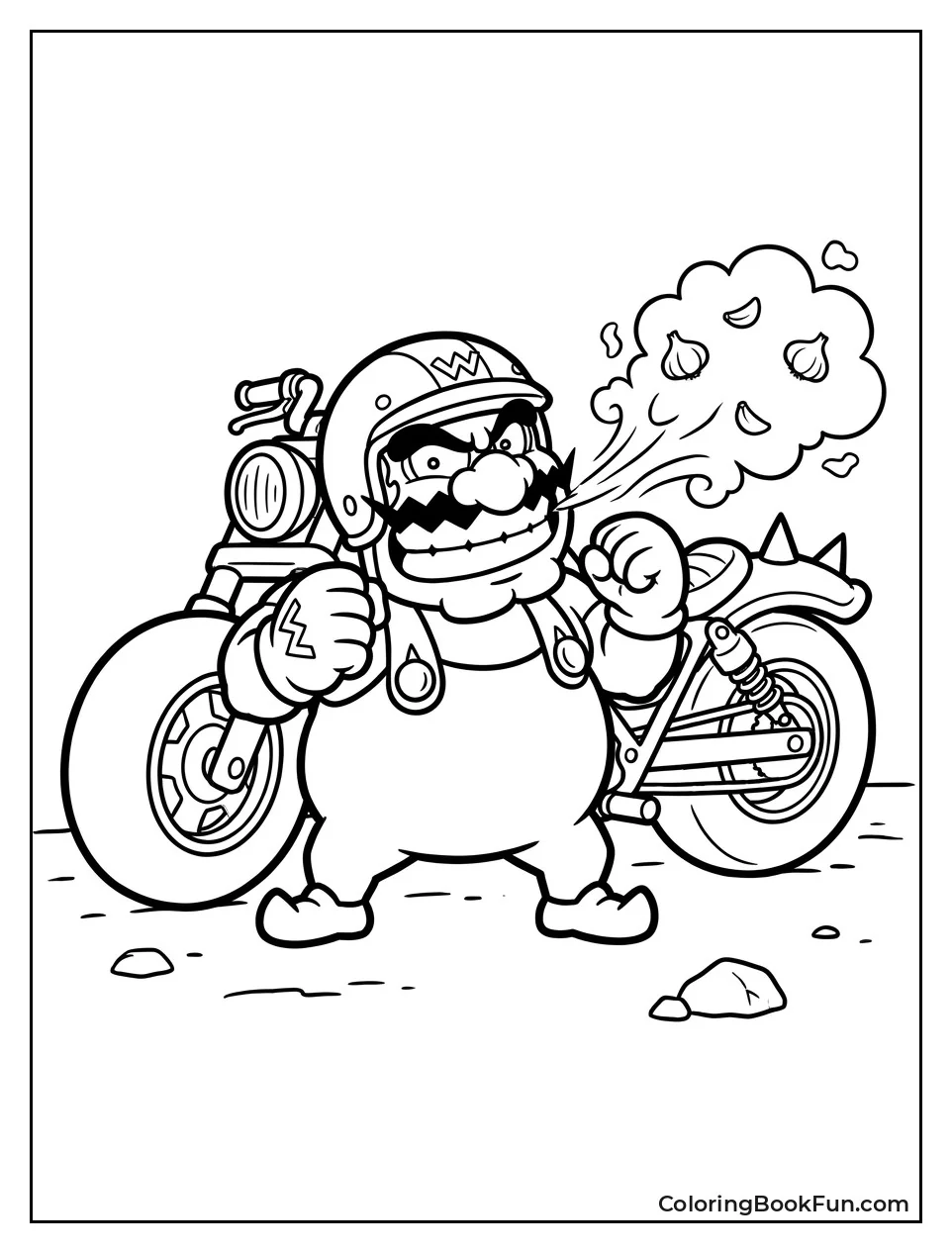 Wario Ready to Attack