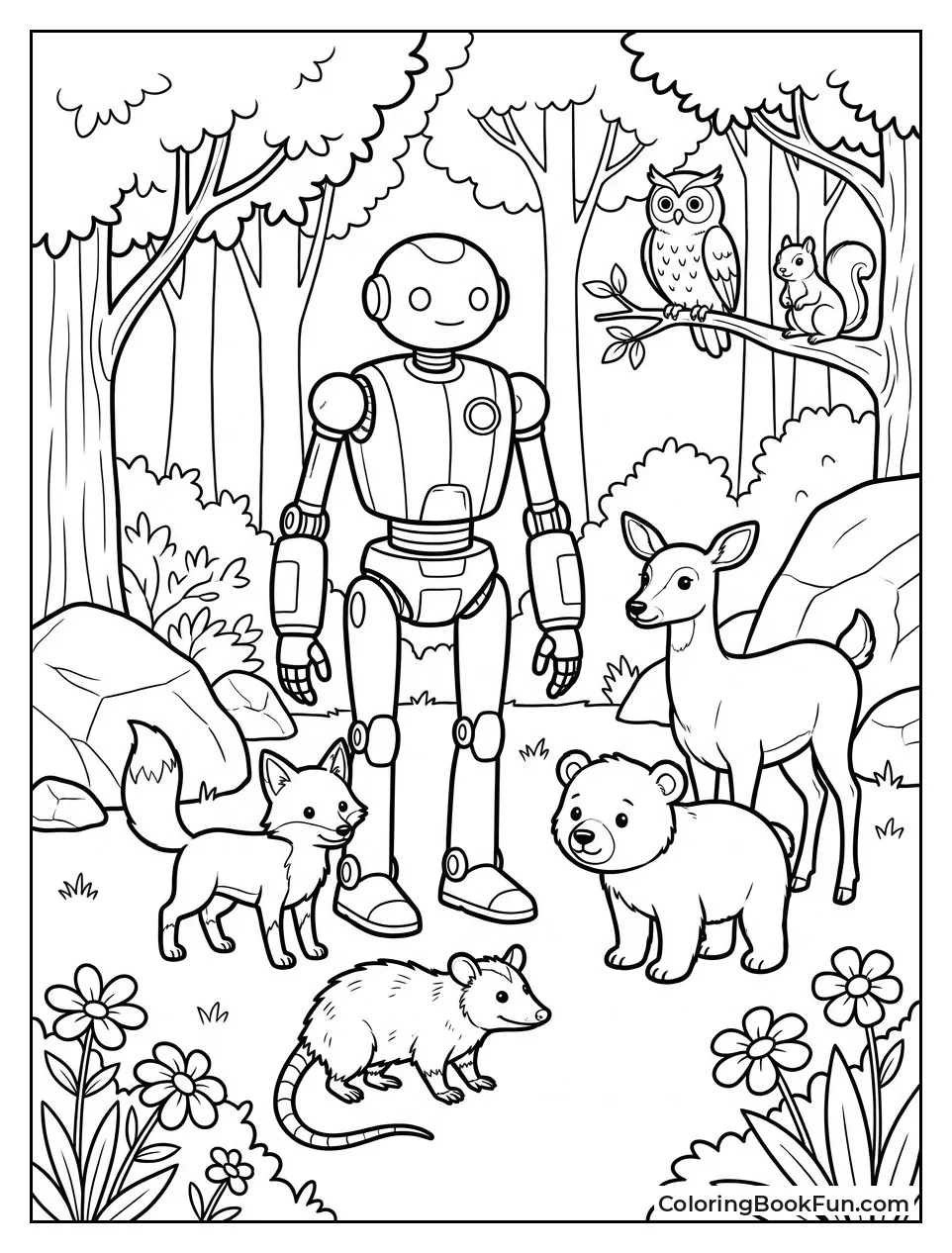 Animals Gather in Peace