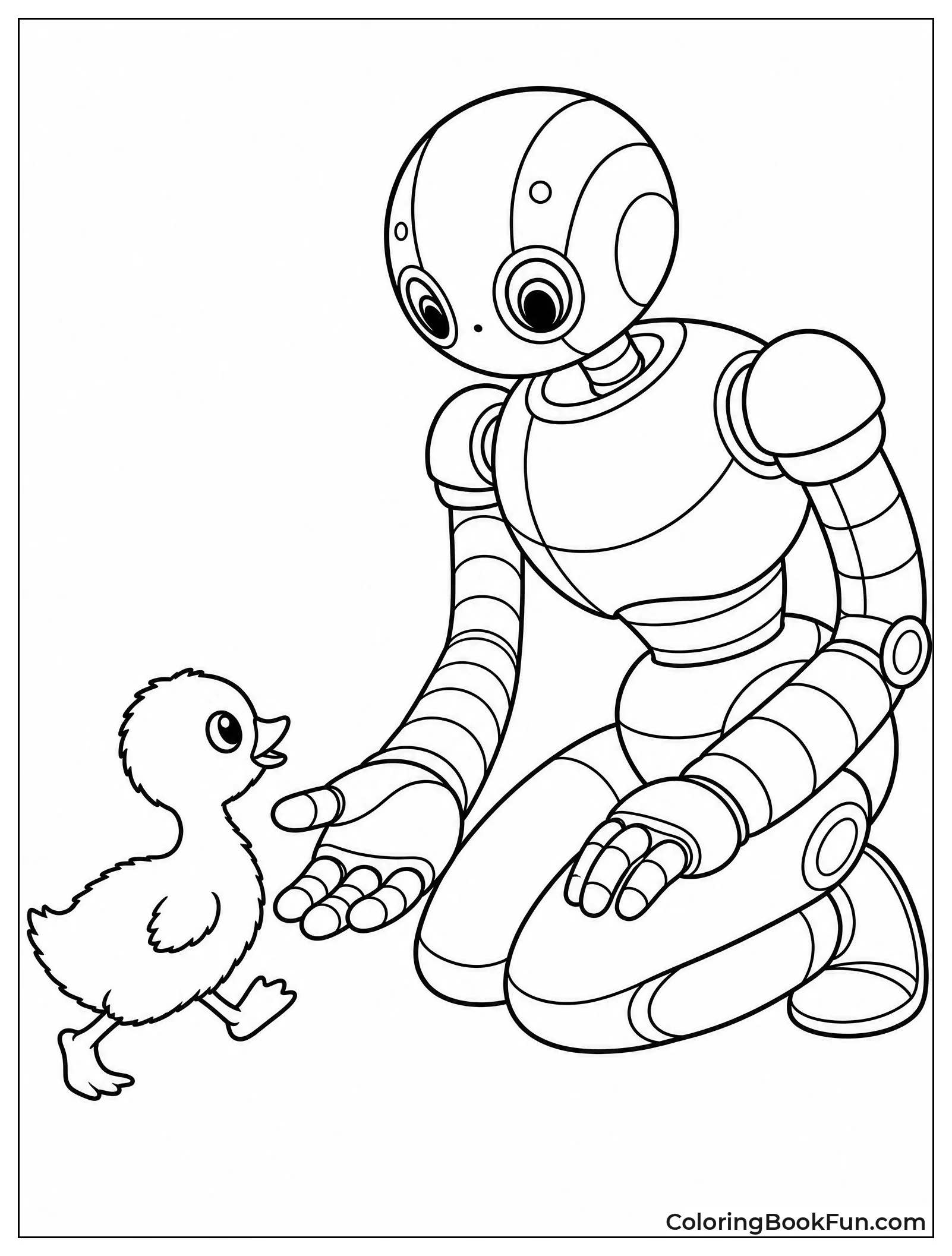 Gosling Wobbles toward Roz Hand