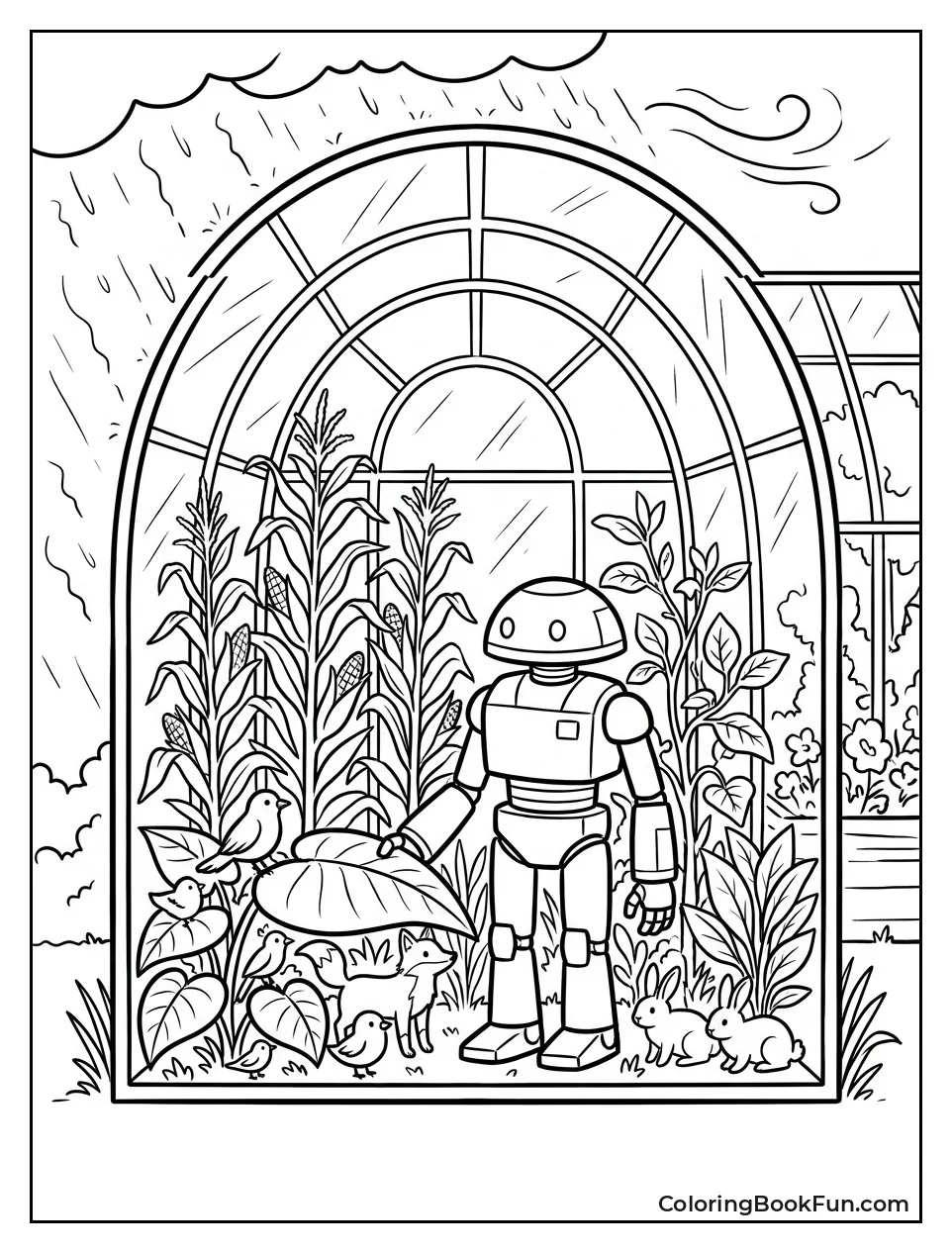 Animals Shelter inside Greenhouse