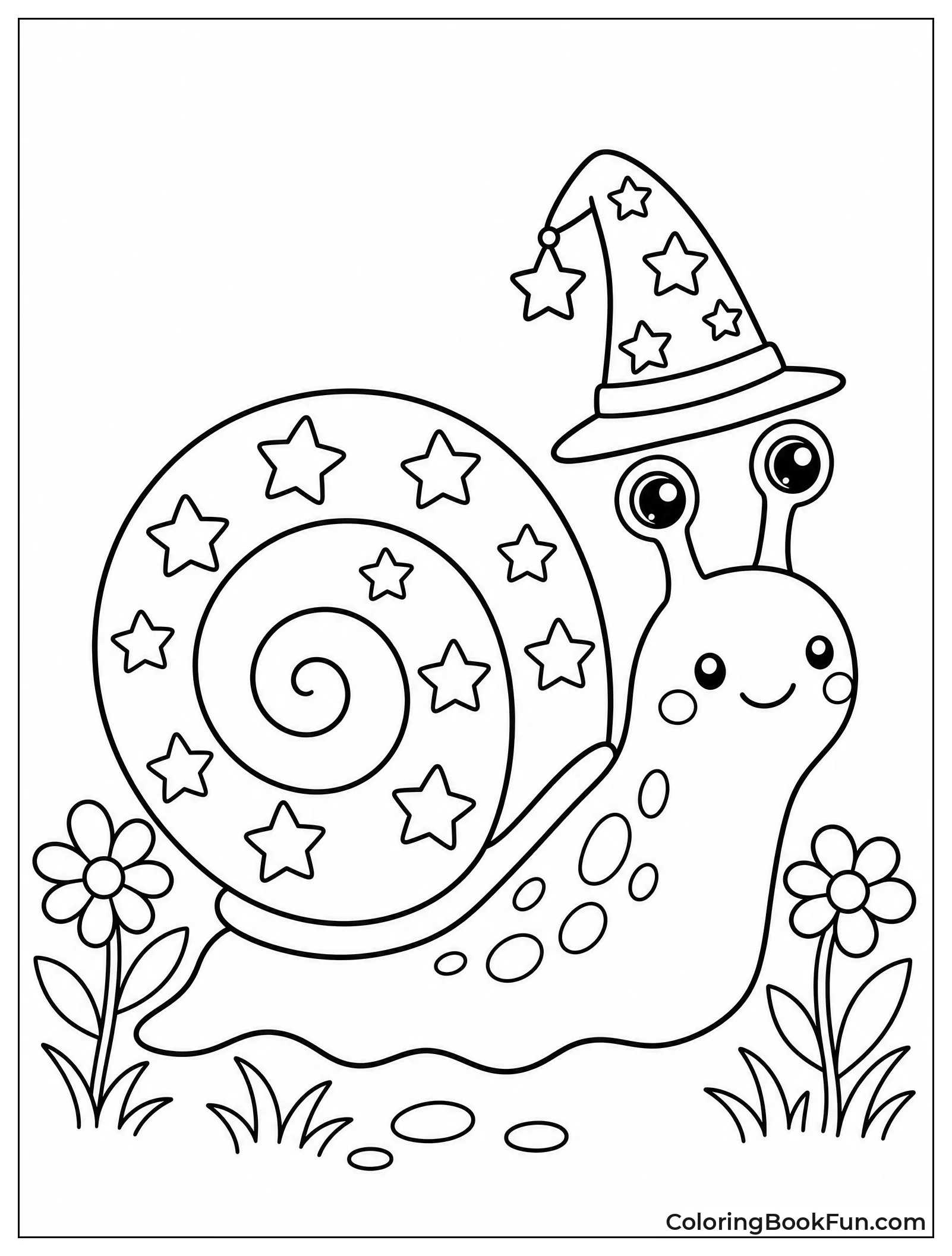 Wizard Snail Wears Pointed Hat