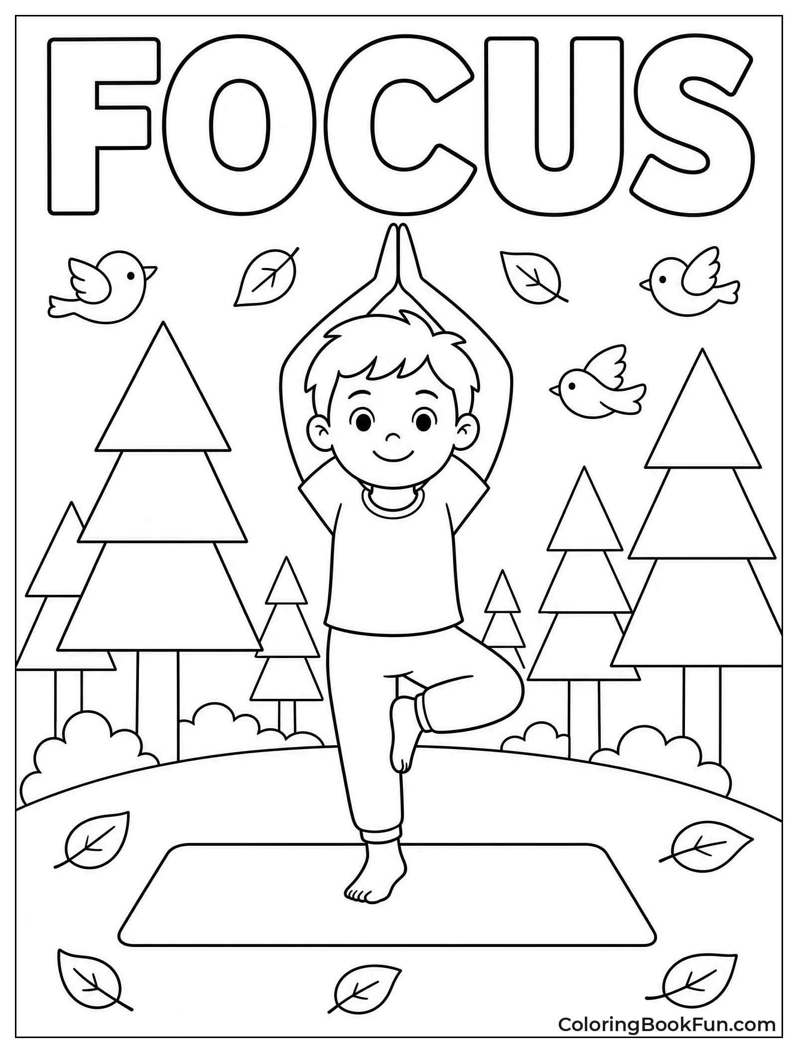 Child Balancing in Tree Pose