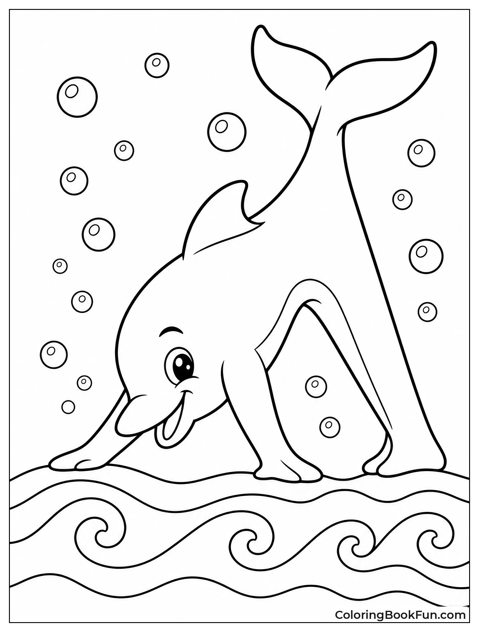 Dolphin Splashing in Ocean Pose