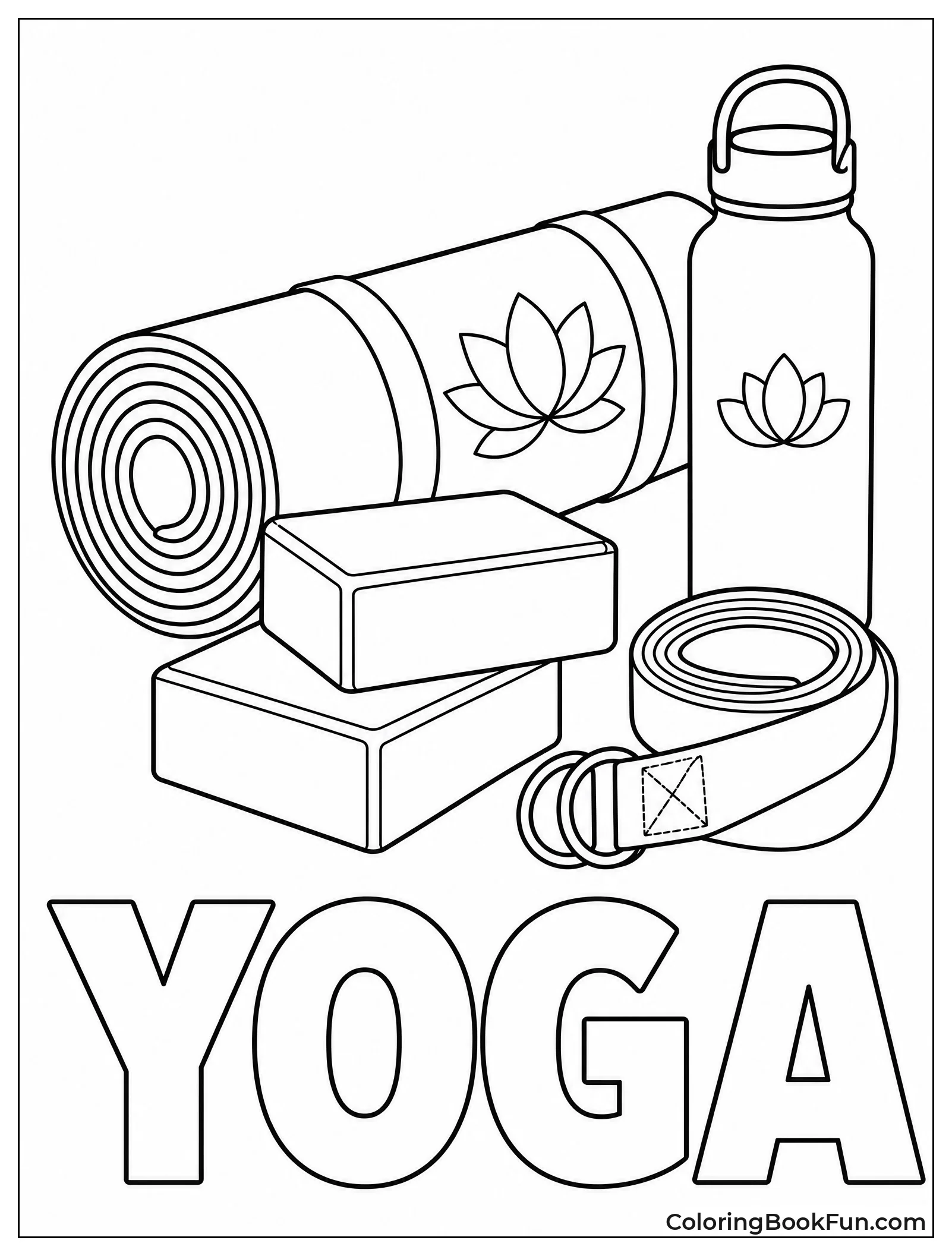 Yoga Essentials with Mat and Blocks