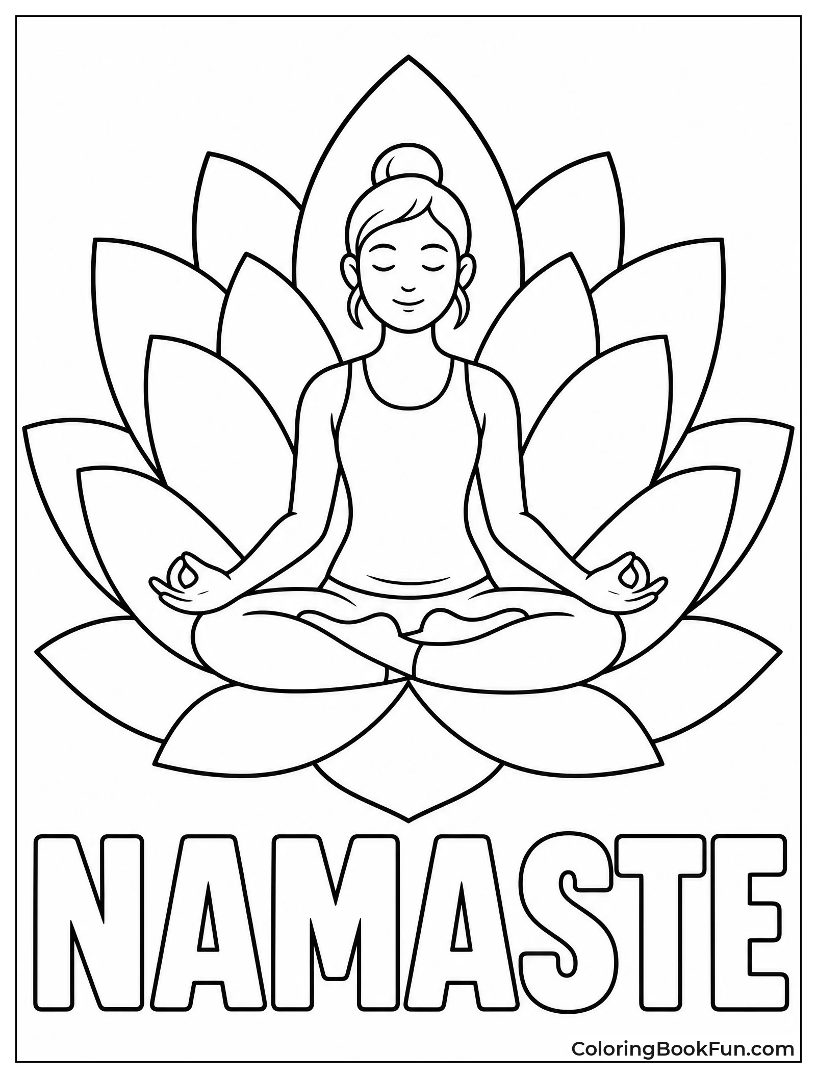 Person in Lotus Inside Flower