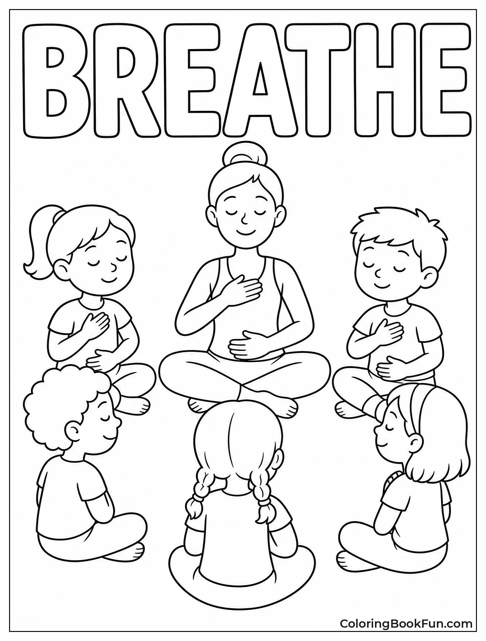 Instructor Teaching Breathing to Students