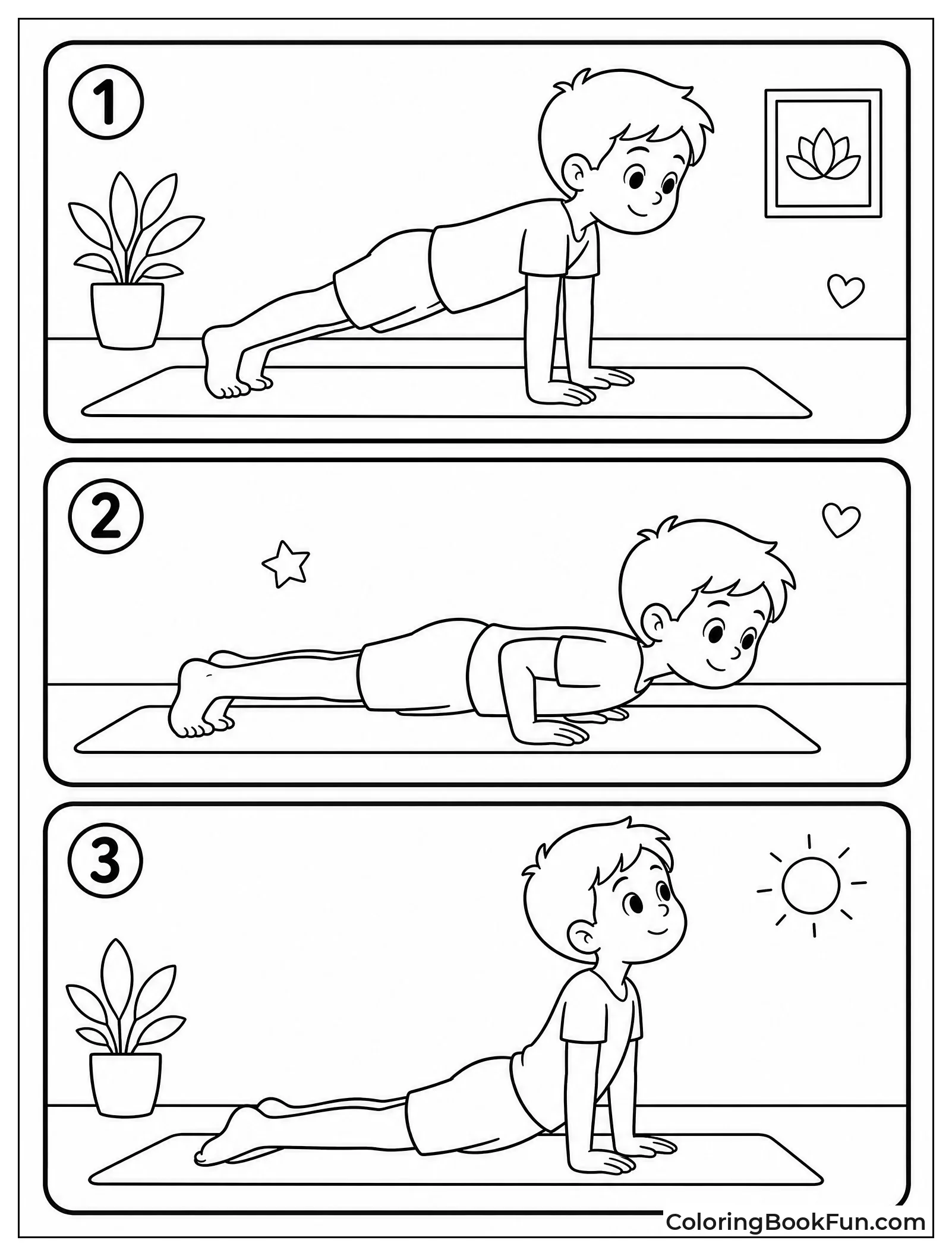 Person Moving Through Vinyasa Flow