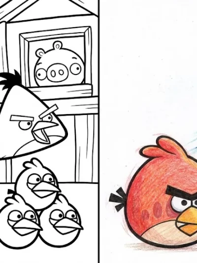 Angry Birds coloring pages