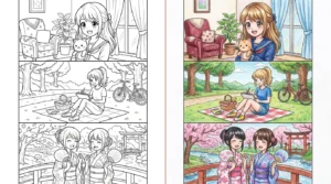 anime girl coloring pages