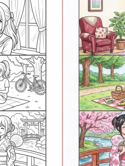 Anime Girl coloring pages