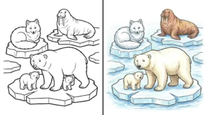 arctic animals coloring pages