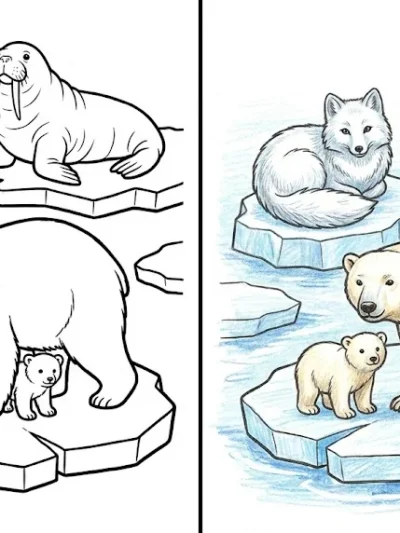 Arctic Animals coloring pages