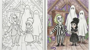 beetlejuice coloring pages