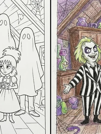 Beetlejuice coloring pages