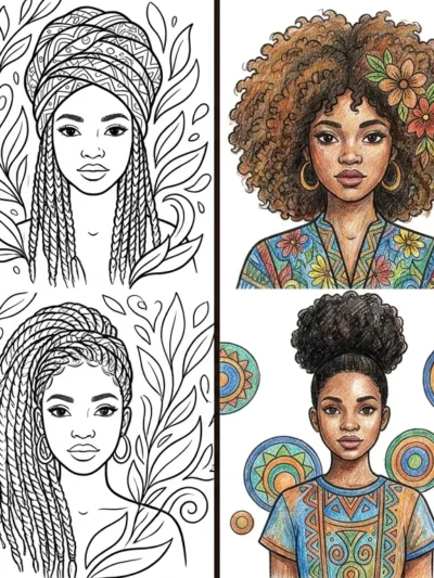 Black Girl coloring pages