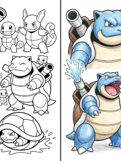 Blastoise coloring pages