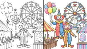 carnival coloring pages