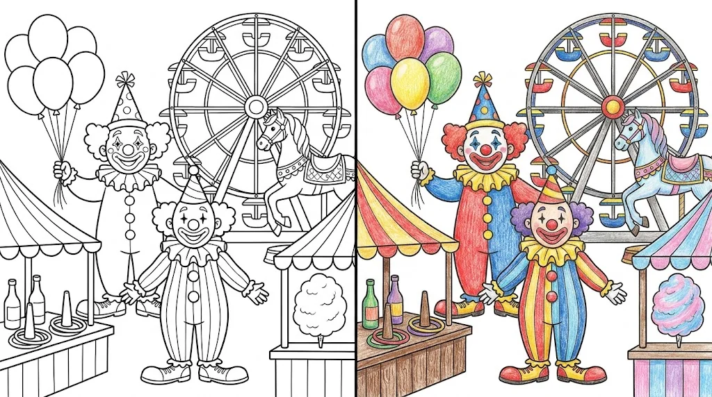 38 Carnival Coloring Pages (Free PDFs)