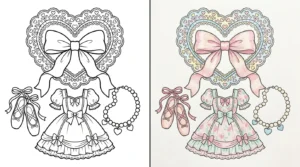 coquette coloring pages
