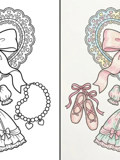 Coquette coloring pages