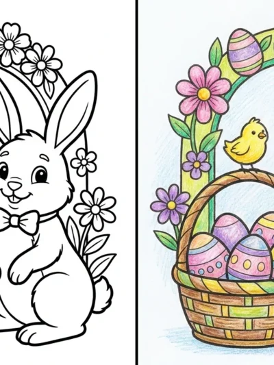 Easter Bunny coloring pages