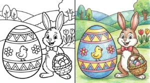 easter egg coloring pages