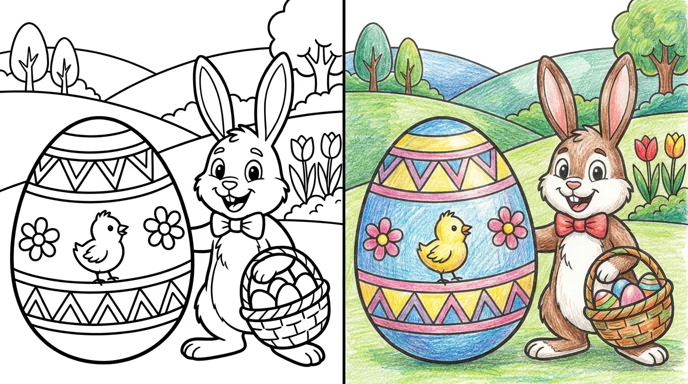 41 Easter Egg Coloring Pages (Free PDFs)