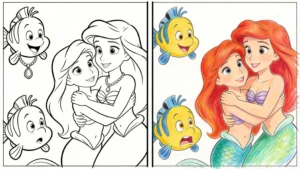 flounder coloring pages