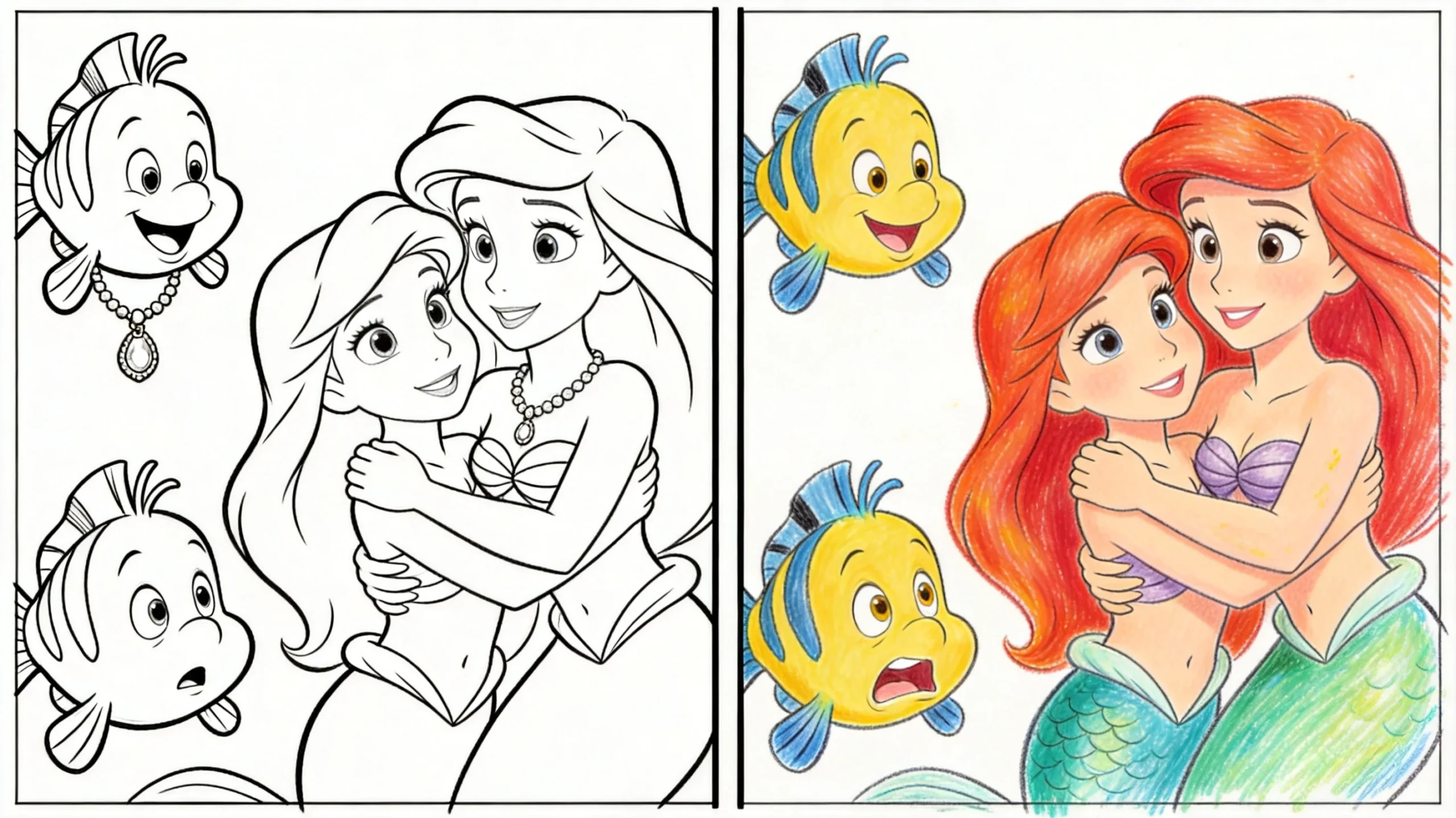 flounder coloring pages