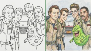ghostbusters coloring pages