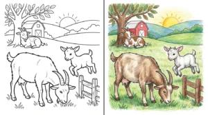 goat coloring pages