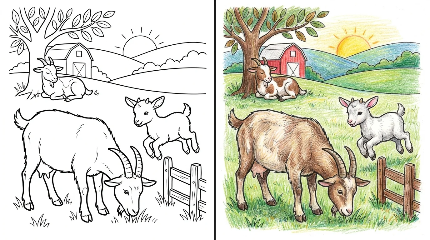 42 Goat Coloring Pages (Free PDFs)