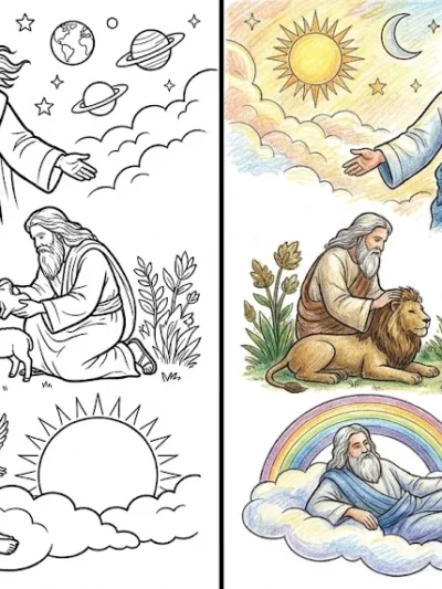 God coloring pages