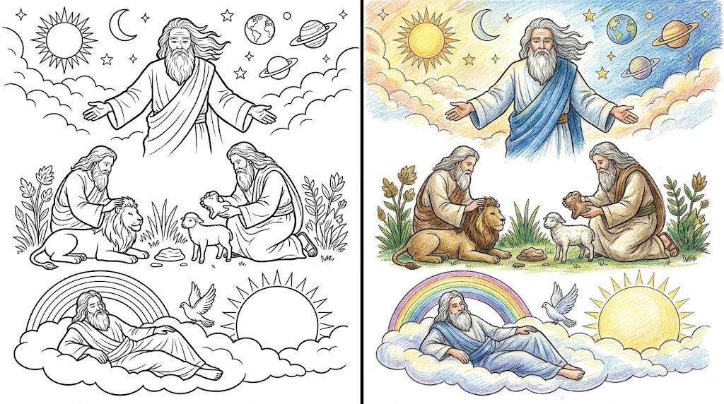 46 God Coloring Pages (Free PDFs)