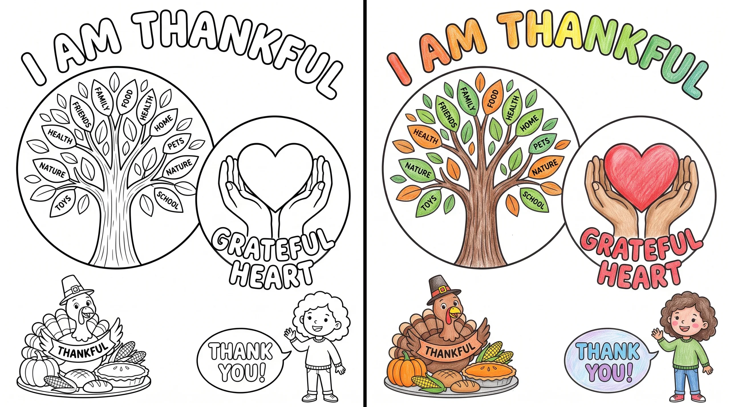 gratitude coloring pages