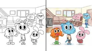 gumball coloring pages