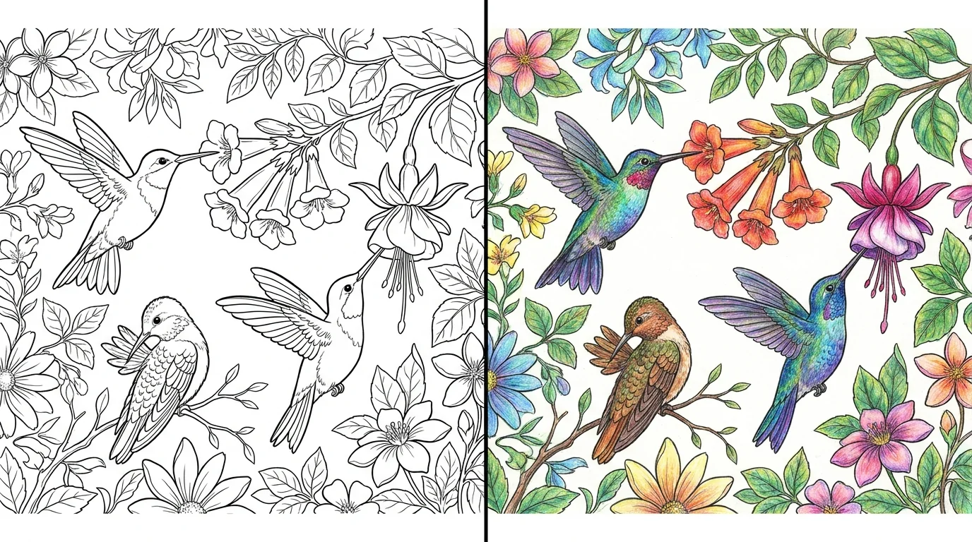 40 Hummingbird Coloring Pages (Free PDFs)