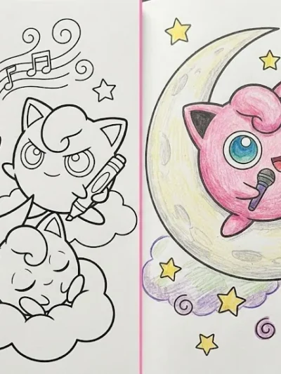 Jigglypuff coloring pages