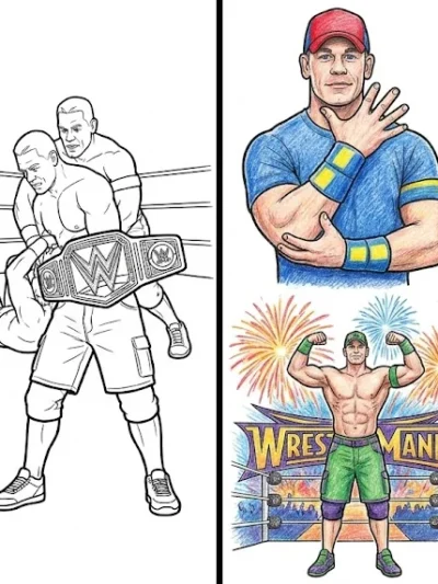 John Cena coloring pages