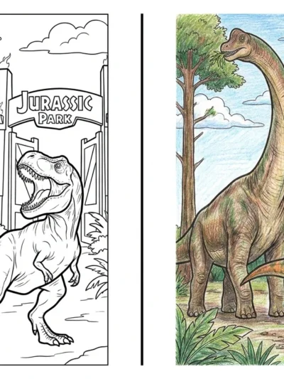 Jurassic Park coloring pages