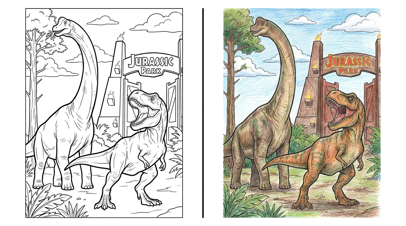 39 Jurassic Park Coloring Pages (Free PDFs)