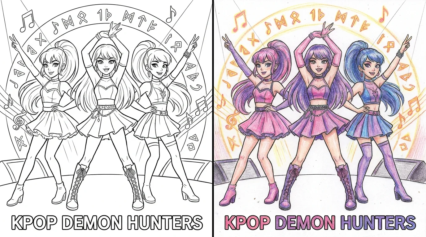 51 Kpop Demon Hunters Coloring Pages (Free PDFs)