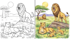 lion coloring pages