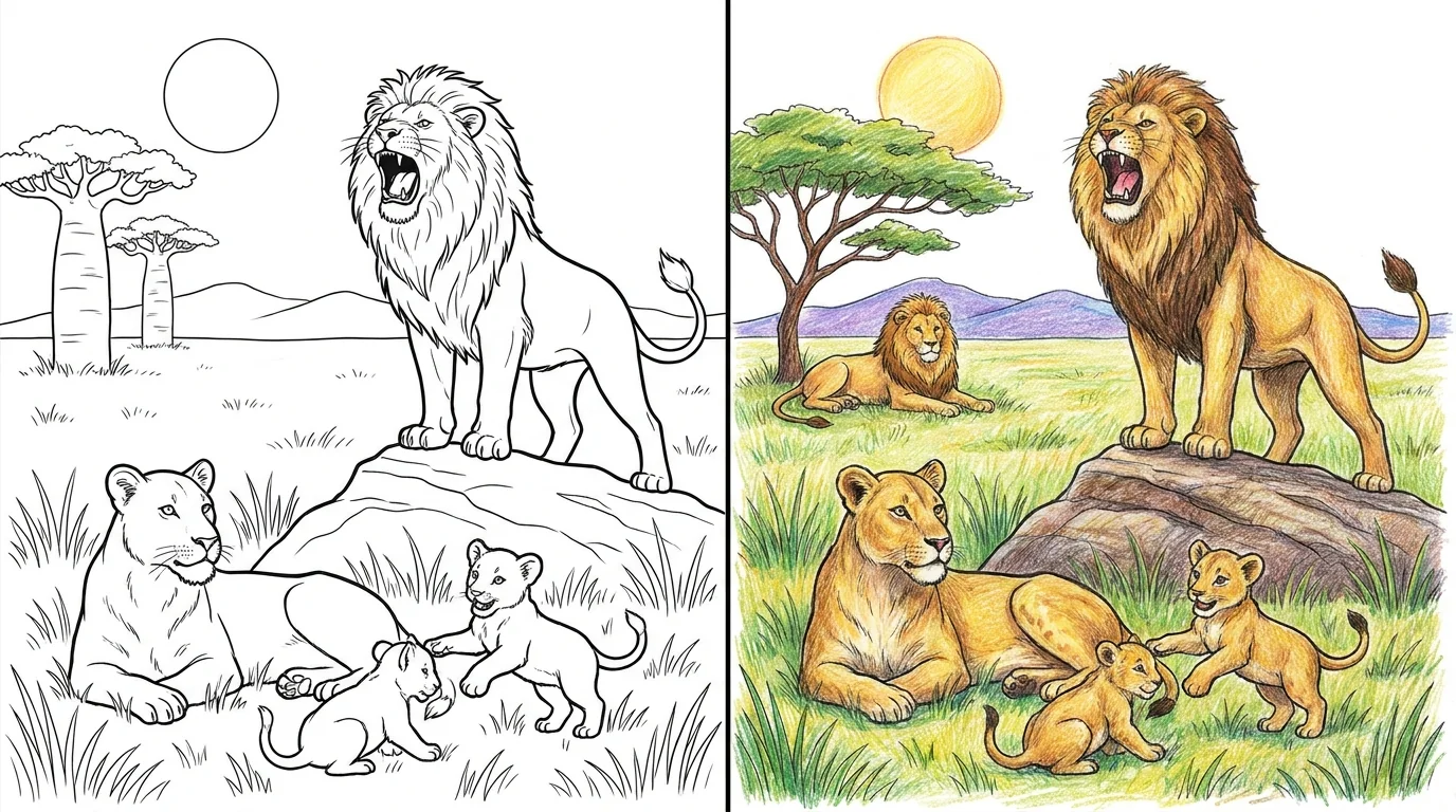 47 Lion Coloring Pages (Free PDFs)