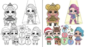 lol dolls coloring pages