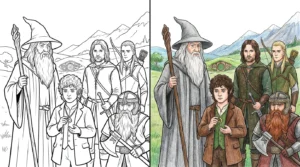 lord of the rings coloring pages